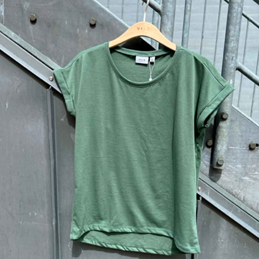 VILA - T-SHIRT - DREAMERS 14083085 - LAUREL WREATH